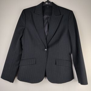 Express Women's Black Pinstripe Blazer